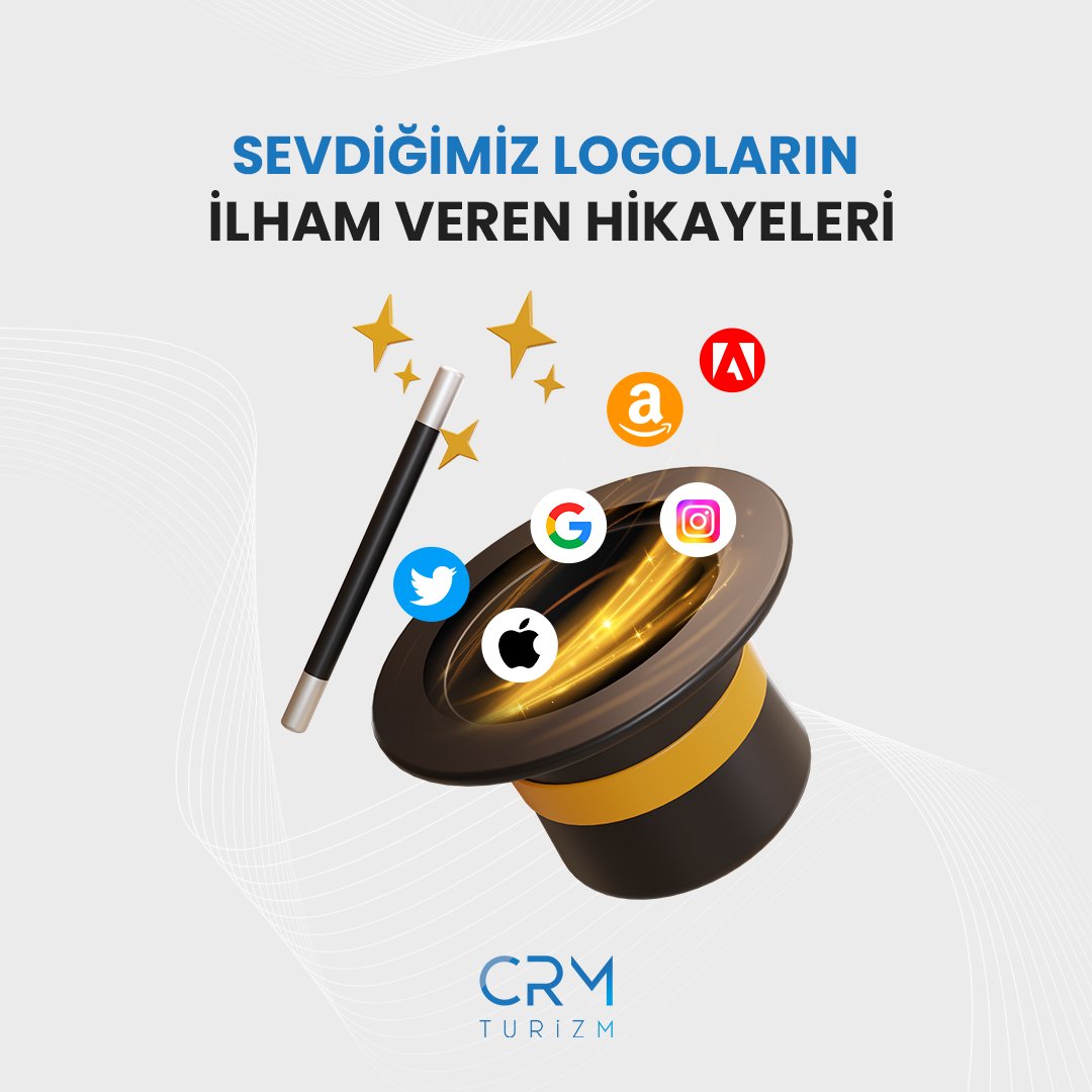crmturizm's tweet photo. Unutmayın, her harika logonun arkasında bir ilham, vizyon ve etki yaratma arzusu yatar. Sizi en çok hangi logo etkiliyor? 💫 Düşüncelerinizi aşağıda paylaşın! 🪄🤩

Part 2

#CRM4ALL #crmturizm #crmgrup #turizm #logo #logoinspirations #apple #Amazon #adobe #google #twitter #instagram