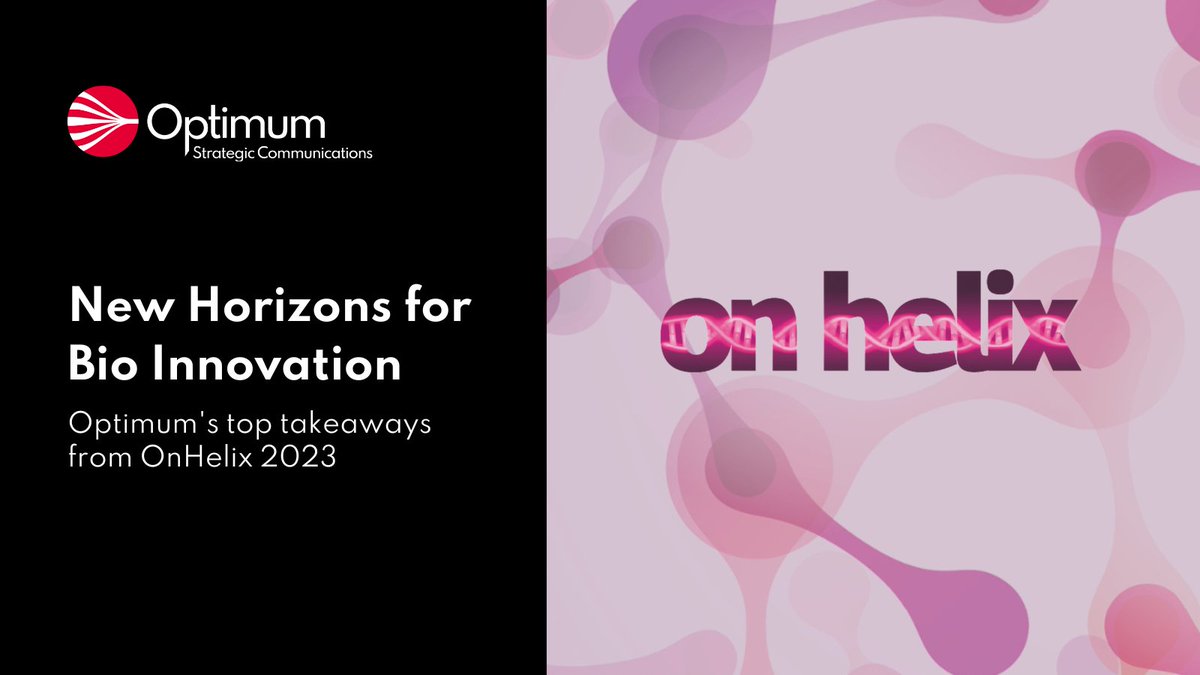 OptimumComms's tweet image. Make our tweet 1 of your 600 today😜

Read our top takeaways from @OneNucleus #OnHelix2023 which gave insights into the current climate for #Biotech companies, including the international outlook, and what to expect in the future. Here: optimumcomms.com/new-horizons-f…… #TwitterLimits