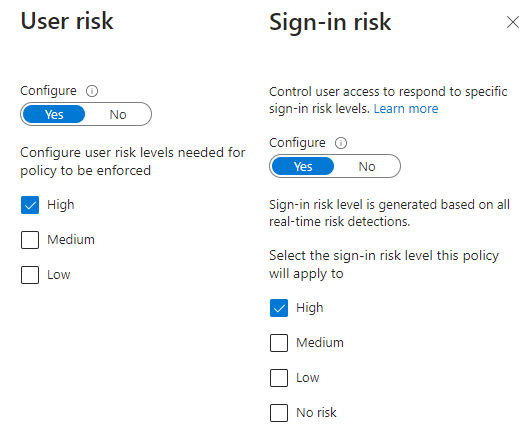 Quick reminder: Risk-based policies require access to Identity Protection, which is an Azure AD P2 feature.

Do not assign AD P1 users to these policies. 

learn.microsoft.com/en-us/azure/ac…

#AzureAD #EntraID #ConditionalAccess #Microsoft #Microsoft365 #Security