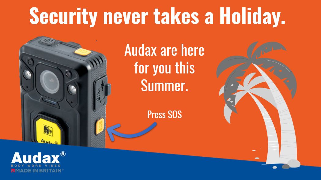 #Security  never takes a #holiday and neither does the service from Audax.
Watch the video on our #madeinbritain #bodywornvideo range to discover just how well we can help you protect your people: youtube.com/watch?v=Xs6RYl… 

 #bodyworncamera   #goodbusinesscharter #bwv #sia