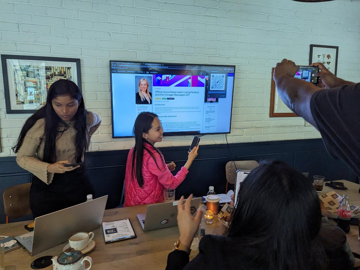 GDG Cloud (@gdgcloud) on Twitter photo Had an incredible time organizing the #WomenTechmakers Coffee & Code event! ☕️👩💻 We had so much fun together. The supportive and uplifting environment made it a truly special experience. I've never seen so much QR Code use in my entire life!
<a href="/VonageDev/">Vonage Developer</a> <a href="/googledevs/">Google for Developers</a> <a href="/praveenscience/">Praveen Kumar Purushothaman</a> Had an incredible time organizing the #WomenTechmakers Coffee & Code event! ☕️👩💻 We had so much fun together. The supportive and uplifting environment made it a truly special experience. I've never seen so much QR Code use in my entire life!
<a href="/VonageDev/">Vonage Developer</a> <a href="/googledevs/">Google for Developers</a> <a href="/praveenscience/">Praveen Kumar Purushothaman</a>