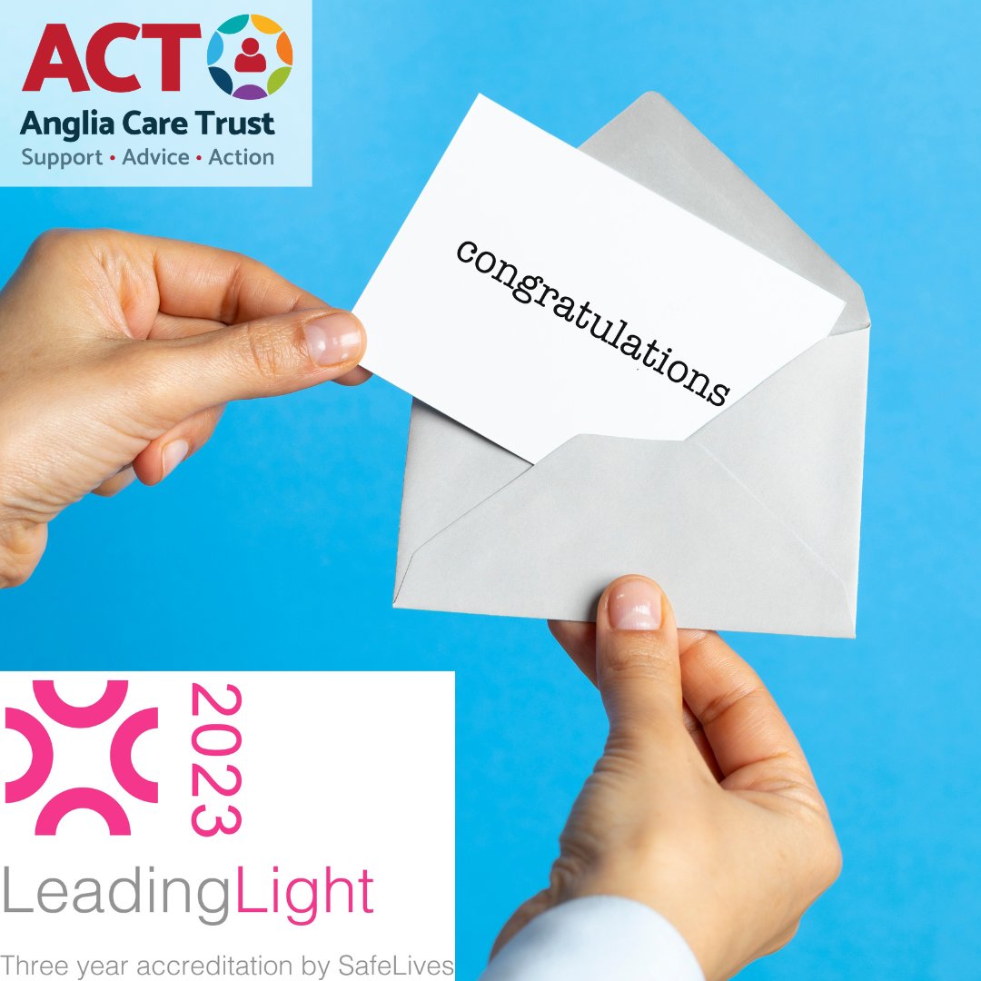 AngliaCareTrust's tweet photo. We are delighted to have been awarded #LeadingLights accreditation for three years for our #DomesticAbuseservices. Thanks to entire team for the fantastic work that they do. #SDAHelpline is here 24/7: 0800 977 5690, or by online chat: https://t.co/62fI4cGGGI https://t.co/QSHoUMX3w6