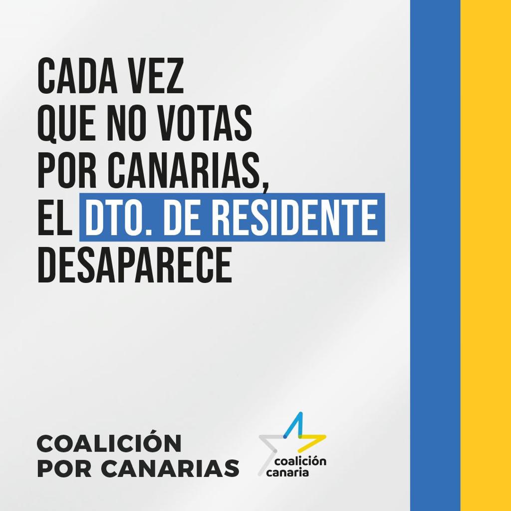 🗳️Este domingo votamos por #Canarias
🤍💙💛

#CoaliciónPorCanarias
#VotaCC
#EleccionesGenerales2023 
#Elecciones2023