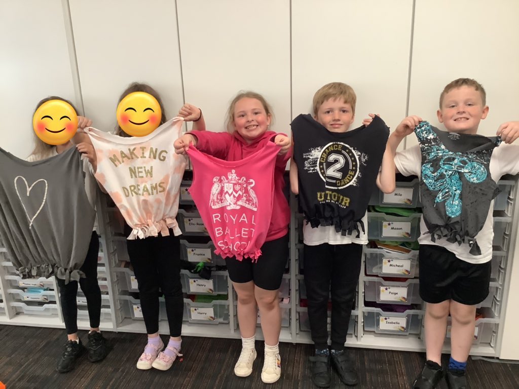 westheathprim's tweet photo. We have been making bags in DT from old t-shirts! The children have really enjoyed this project and have even done a bit of sewing! #WHPSDT #WHPSClass8 https://t.co/SFv4JBG4mu