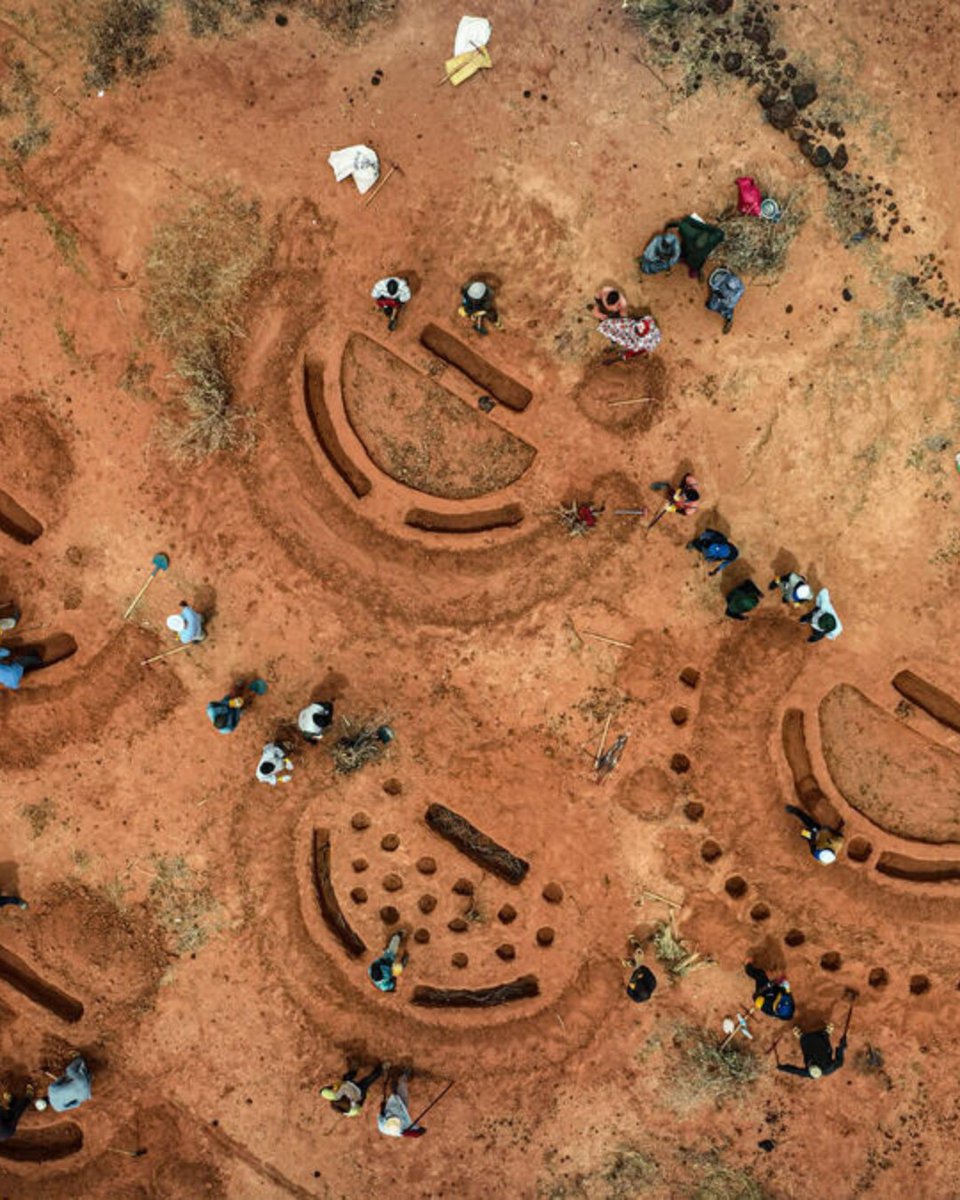 ShareTheMealorg's tweet photo. It’s M🌕🌕n Day!

Our moon is amazing… and so are half moons! Like these ones pictured in Niger.

Over time, these semi-circle structures improve soil moisture and fertility, allowing crops to grow even with little rainfall.

#moonday #halfmoons #niger #sharethemeal https://t.co/BI9GNTAPJA