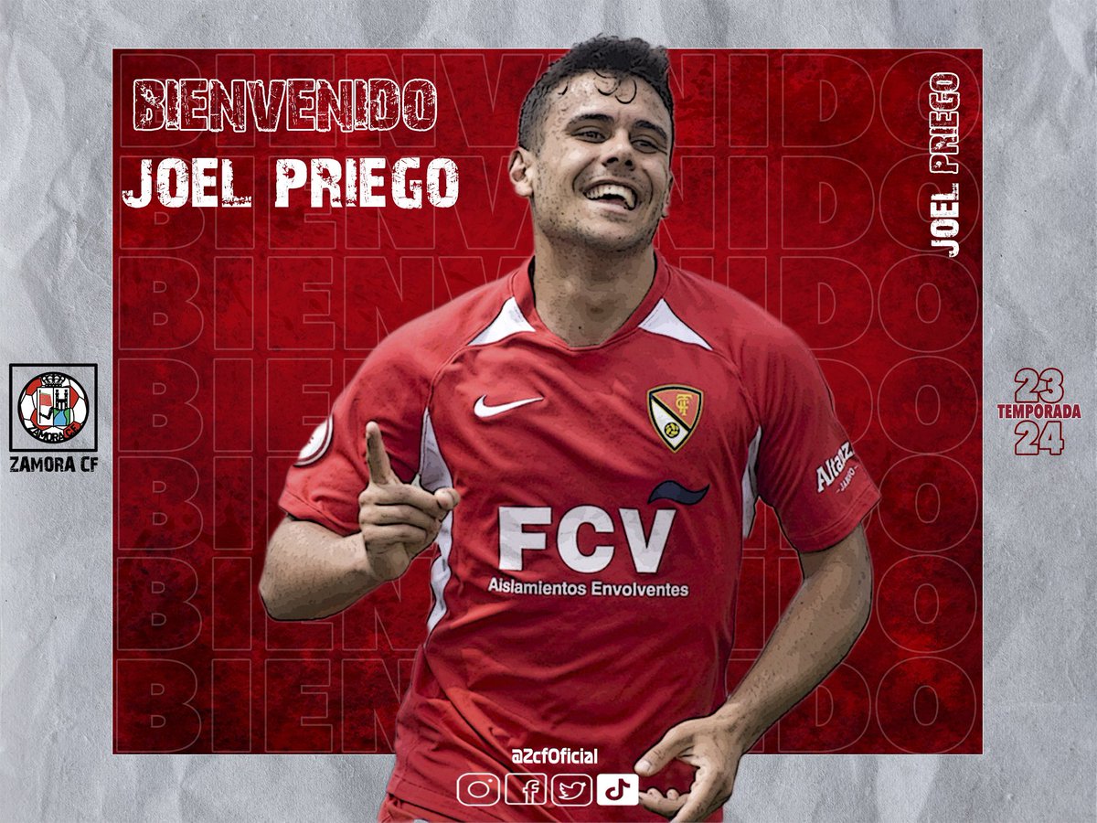 ZCFoficial's tweet photo. FICHAJE🚨|

El Zamora da la bienvenida al nuevo fichaje Joel Priego, extremo polivalente (ambas bandas e incluso de mediapunta) de 24 años procedente del CE Manresa.

Calidad, velocidad y descaro con 4 goles y 6 asistencias en la última campaña en Segunda RFEF.

#VamosMiZamora https://t.co/YBArDxaFSn