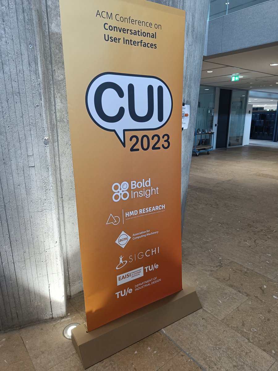 Can't believe I make it! #cui2023 is amazing and I'm glad to join the big family! So sad that Covid steals my PhD life and this is my first in person conference. Thank a million to <a href="/ACM_CUI/">ACM CUI</a> and our nicest <a href="/minhappylee/">Minha Lee</a> @MPorcheron and <a href="/cosmin/">Cosmin</a>!
