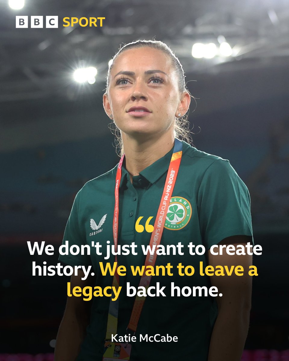 BBCMOTD's tweet photo. Republic of Ireland are about to make their #FIFAWWC debut! 

#AUSIRL https://t.co/4k8sDheghl