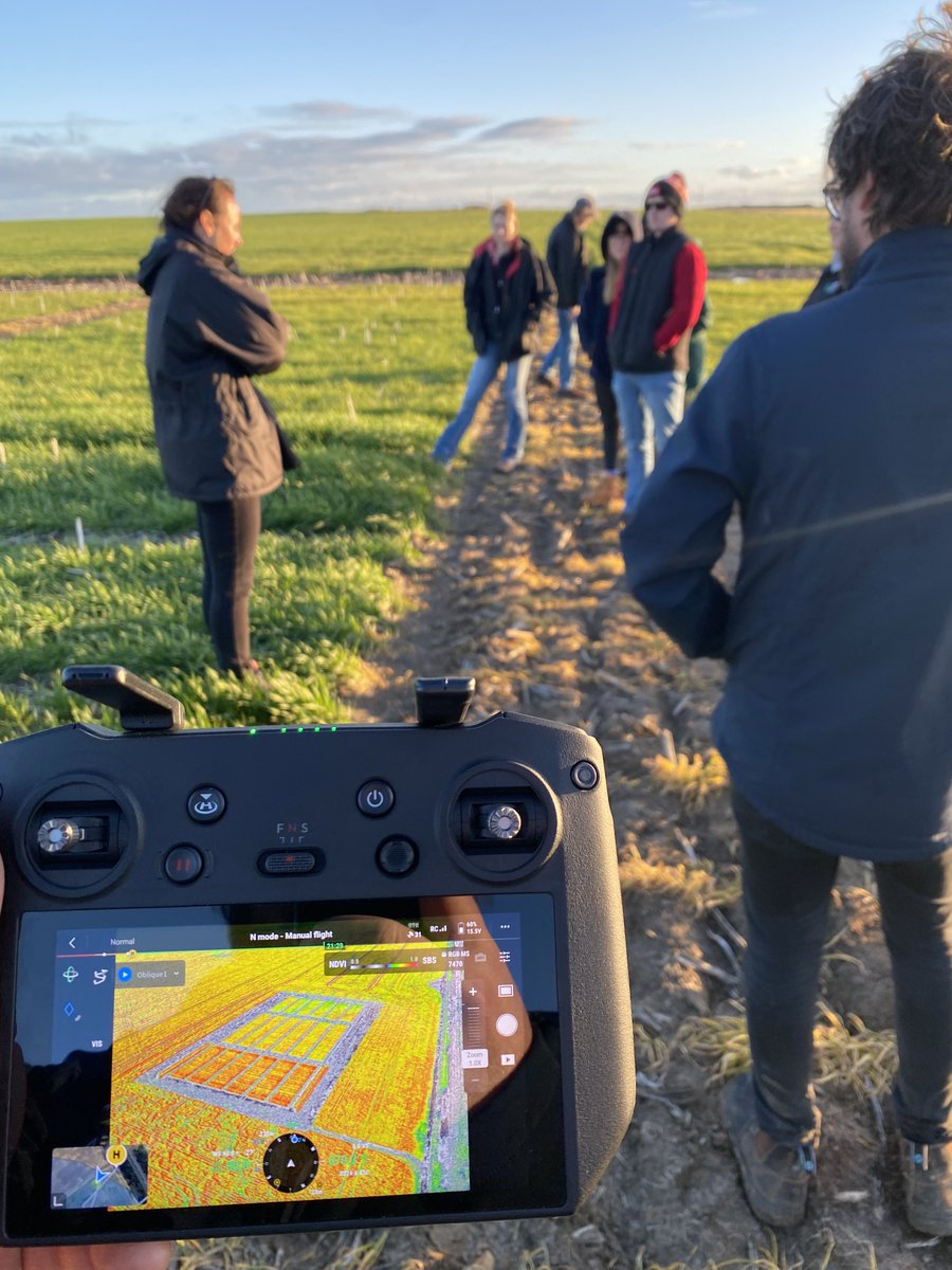 phil_honey's tweet image. Checking out @theGRDC South Stirlings NVT trial from a whole new level today with our new #multispec #drone ! 🤯 ✈️ 🌱 🧑‍🌾  #GRDCinfrastructuregrants #aussieag #research #DJI