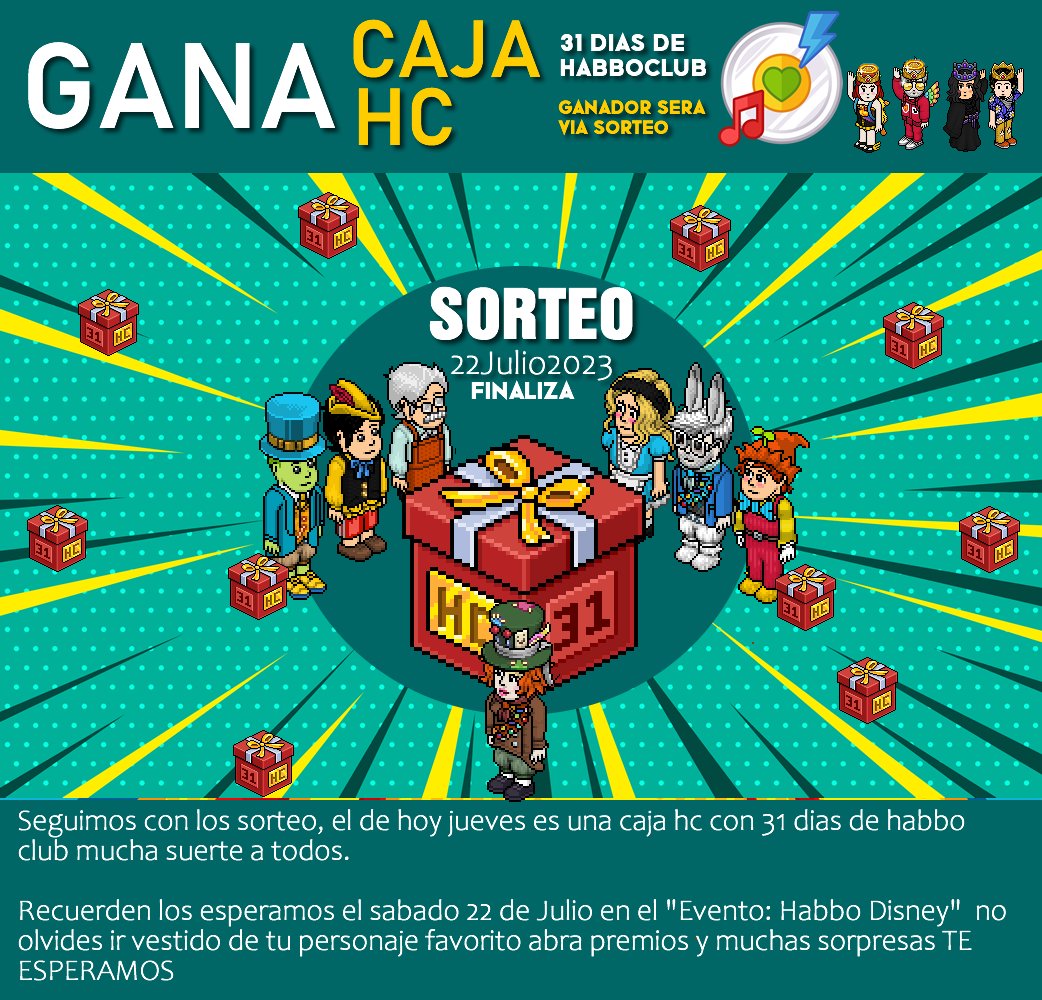 ⭐️Participa, concursa, juega y gana
🎵Con Djsfactory.com
🎁Sorteo "Caja HC"  de 31 días
📌Requisitos:
👍 Seguir Twi <a href="/Djsfactory/">Djsfactory</a>
♥️   Regalarnos un me gusta
🔁 Darnos un RT
🏷️ Un amigo opcional gana $10 créditos
📅Finaliza sábado 22/07/2023
☘️Suerte

👇Otro sorteo