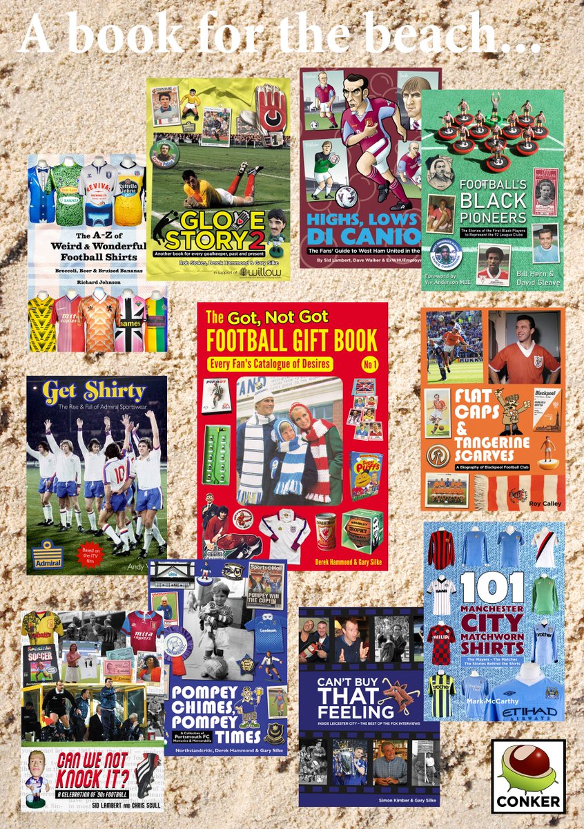 ConkerEditions's tweet image. Don't go on holiday without putting a Conker in your suitcase...
From now until Sunday all titles in the Conker Shop conkereditions.co.uk/shop/ are available for just £10.00
Grab a holiday bargain.

#gotnotgot #getshirty #blackpoolfc #mcfc #lcfc #whufc #portsmouthfc