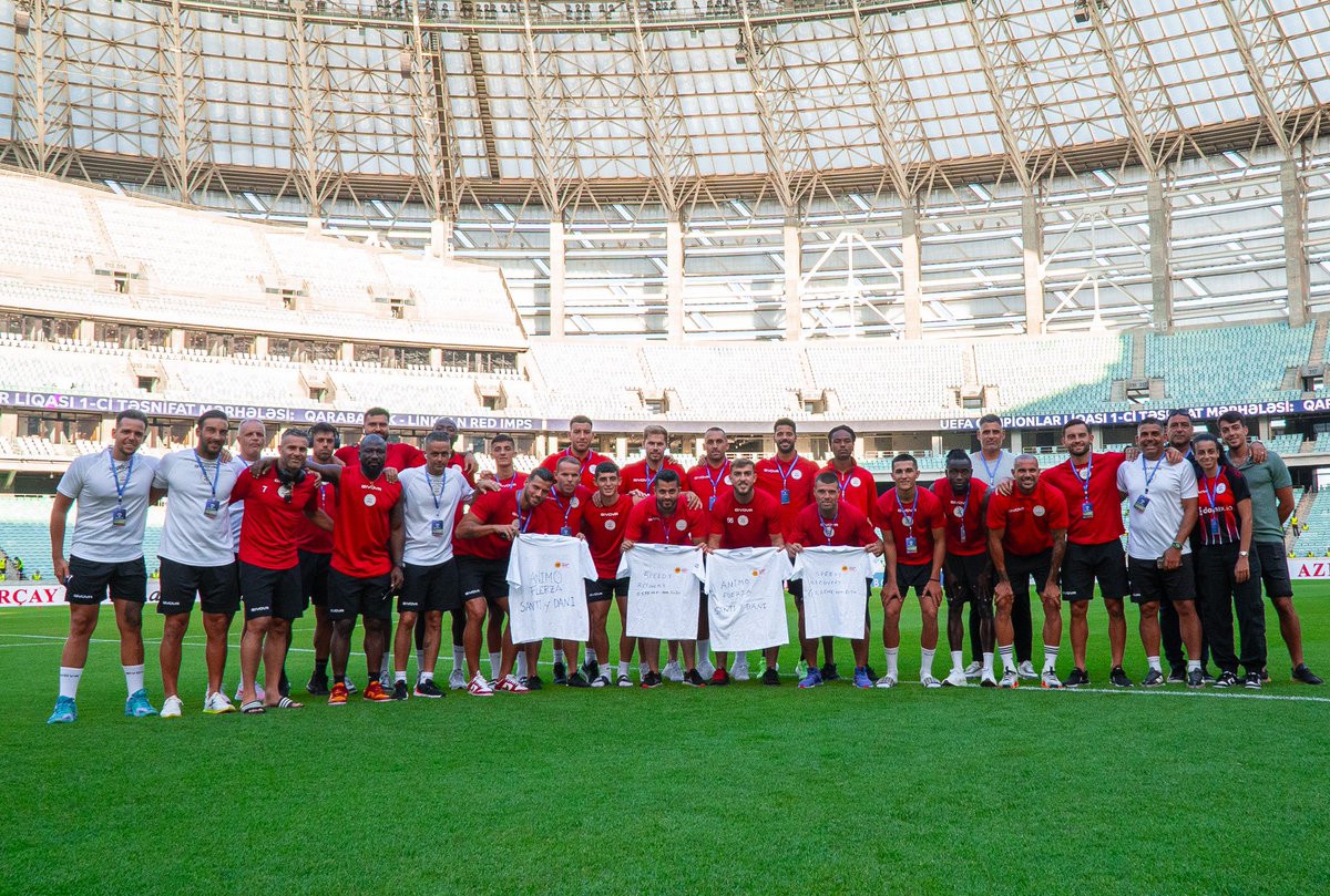 Before our #UCL tie with <a href="/FKQarabagh/">Qarabağ FK</a> the squad had a special message for those who weren’t able to travel with us 

The club sends their condolences to <a href="/Dani_Lima13/">Daniel Lima</a> and his family on the passing of his father 🙏

While also keeping @JimnezLuq and his family in our thoughts