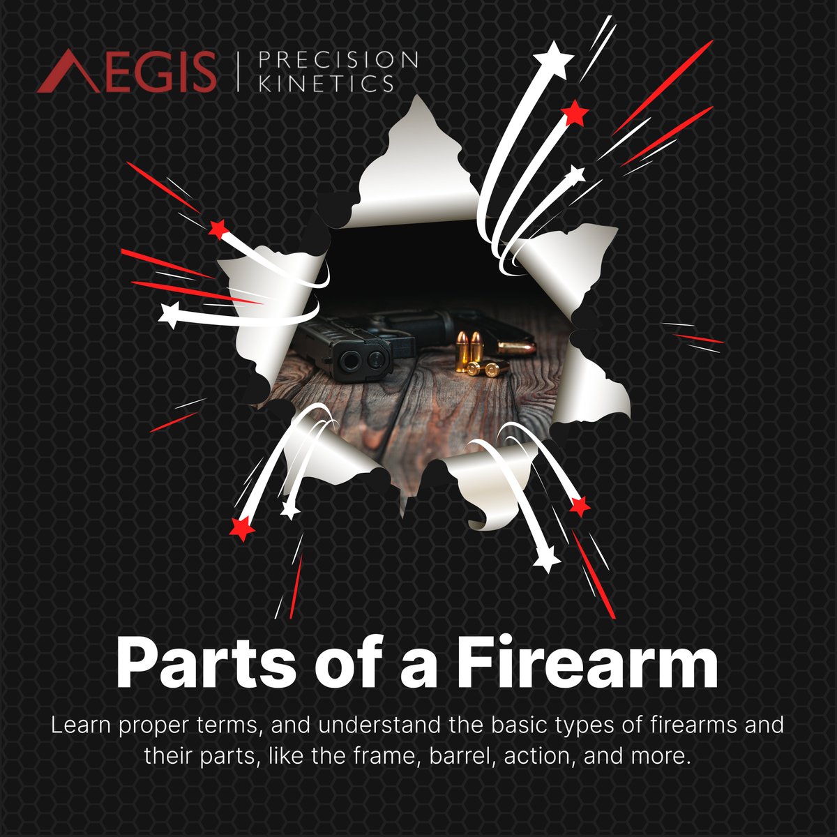 aegisprecisionk's tweet photo. If you are training with firearms, this will help you learn proper terms, and understand the basic types of firearms and their parts, like the frame, barrel, action, and more: https://t.co/VJpK8amvYD.

#Ammunition #Firearm #Training #BasicTypes https://t.co/lLxPoO311L