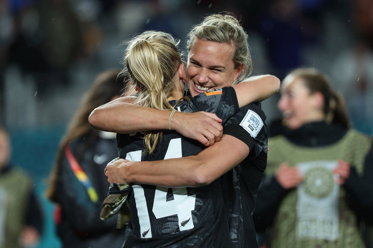 FIFAWWC's tweet photo. An unforgettable night for @NZ_Football as they earn their first-ever #FIFAWWC win in front of a record crowd! 🥹🇳🇿

#BeyondGreatness https://t.co/Qz0WhsMmop