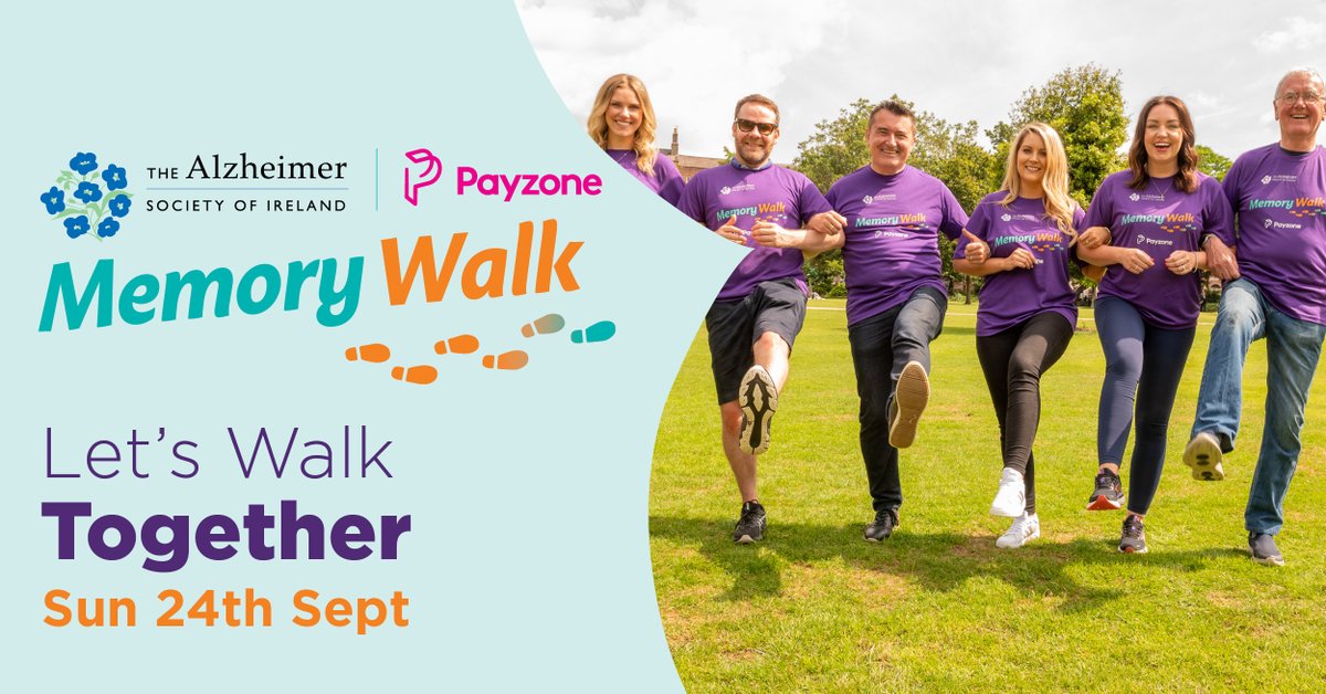 alzheimersocirl's tweet photo. Join Alzheimer's Memory Walk this September 24th and help us raise vital funds for #DementiaSupports in Ireland. Your involvement can make a huge difference in the lives of those affected by this disease. Sign Up now at https://t.co/LLBKo8tOKM
#ASIMemoryWalk2023 #LetsWalkTogether https://t.co/zMWCBXXLcv