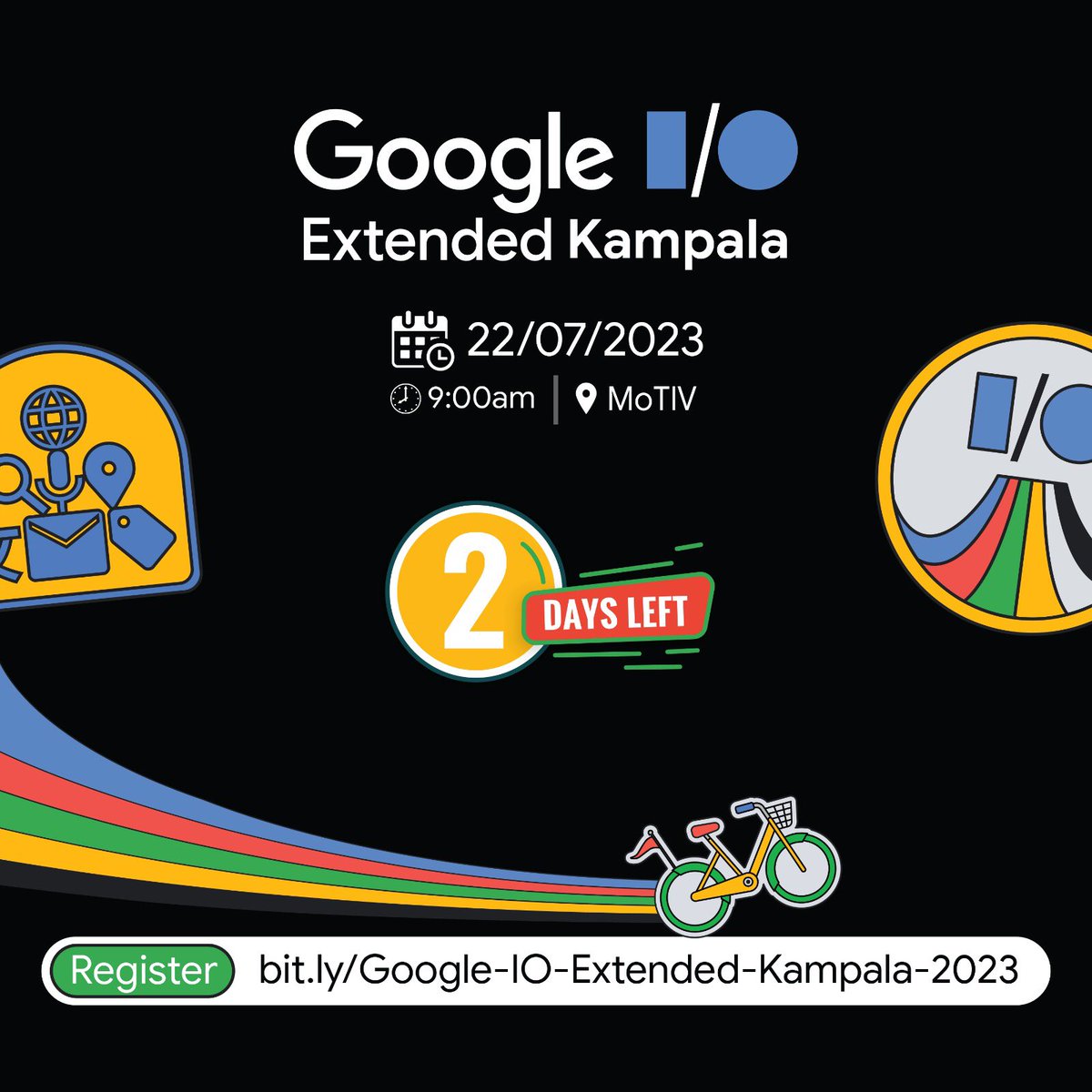gdgmuk's tweet photo. 2Days Left! Join us for Google I/O Extended Kampala 2023!
Discover the latest tech trends, engage with industry expert and network with fellow enthusiasts
Save the date and reserve your spot today:🌐 https://t.co/YCwFW2cuqS #GoogleIO #IOKampala2023
#Developerstudentsclubs https://t.co/SqViyeM6Hp