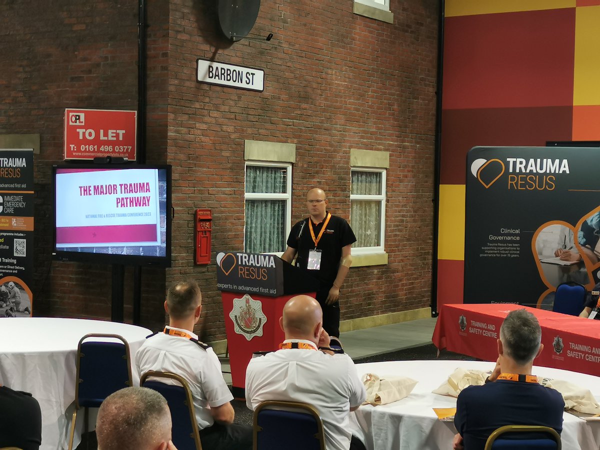 TraumaResus's tweet photo. Dr. Tim Smith chairs the Major Trauma Pathway Panel at the 
@TraumaResus National Fire &amp; Rescue Service Conference, giving delegates a unique insight into how each emergency service plays an integral role in major incidents. 

info@traumaresus.com

#majorincidents #traumapathway https://t.co/MI6F2HnBuh