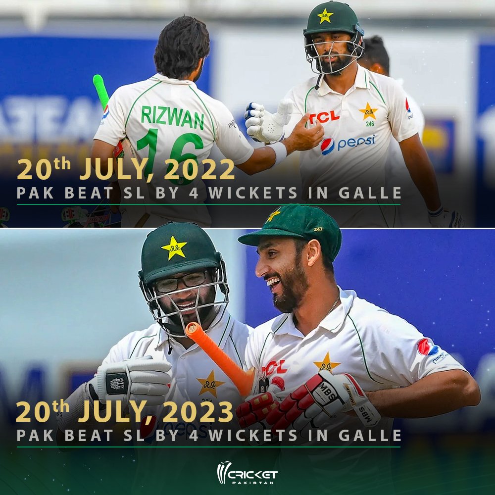 Same Date ✅
Same Venue ✅
Same Opposition ✅
Different Year ✅
A remarkable coincidence 🔥
<a href="/Alam6344/">ϻᵤₛₕₜₐqᵤₑ Aₗₐₘ</a>
@thealamraaj
#PakistanCricket #BabarAzam #SriLankaCricket #TestSeries #ICC #CricketPakistan #MuhammadRizwan #NaseemShah