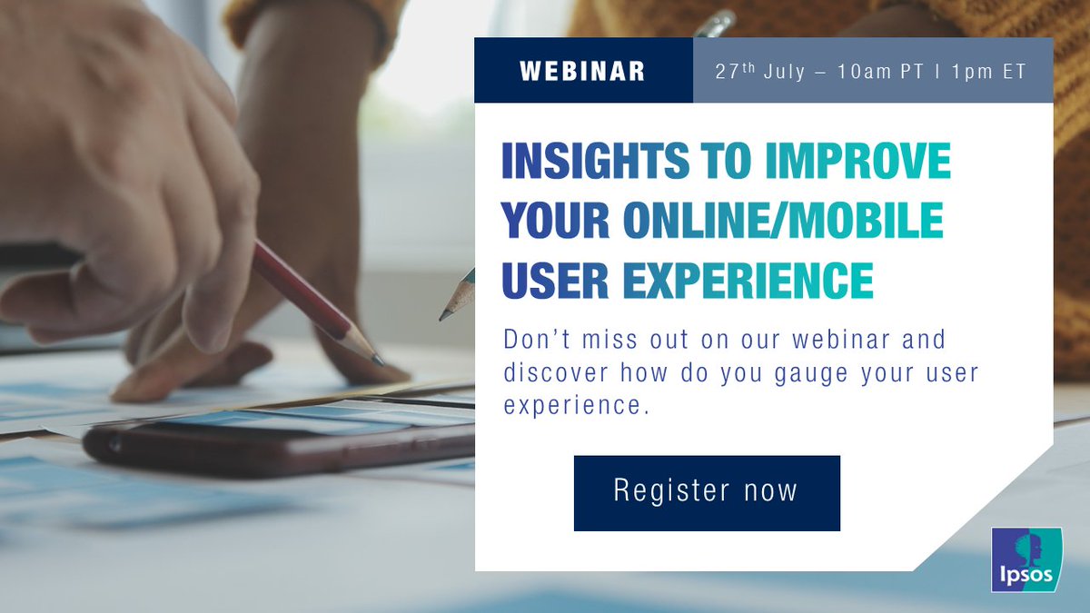 Ipsos's tweet photo. 🔍 Join our experts to unlock the secrets of measuring your user experience against the best-in-class sites and apps. 📊
📅 Date: 27th July
⏰ Time: 10am PT | 1pm ET
🔗 Register here 👉 https://t.co/WhIlYRbDJF
#DigitalExperience #UXScore #UserExperience https://t.co/zP5a8xTOhJ