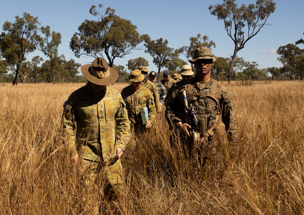 MRFDarwin's tweet photo. World Wide Service🌏

Queensland, Australia📍

#Marines with #MRFD conduct various training evolutions alongside @DefenceAust and @JGSDF_pr  during Exercise Southern Jackaroo 23 to enhance interoperability between the #AlliesandPartners.

 #FreeandOpenIndoPacific #ADF #JGSDF https://t.co/8mLrHnXURA