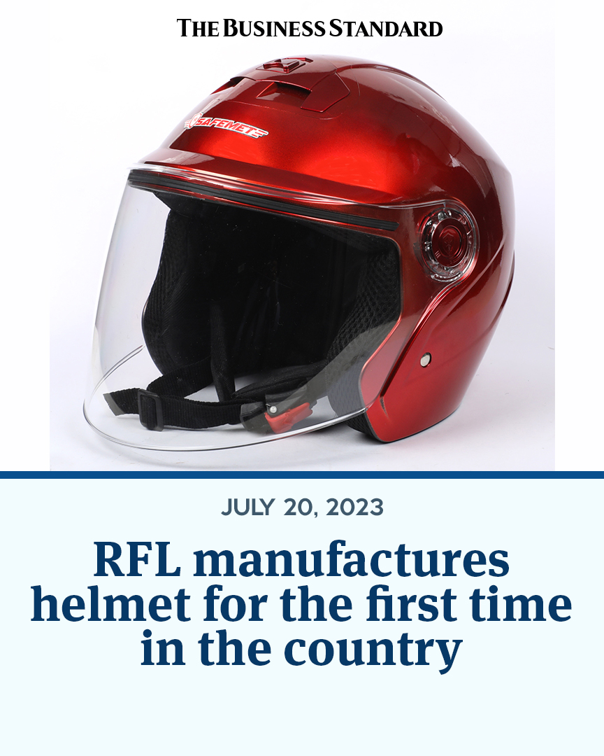 tbsnewsbd's tweet photo. RFL group has launched motorcycle helmets in the market, for the first time in the country

Read more: https://t.co/D4Kn1WN3qX

#rflgroup #motorcyclehelmets #rflgroupmotorcyclehelmets #Bangladesh #TBSNews https://t.co/to2zu51Flj