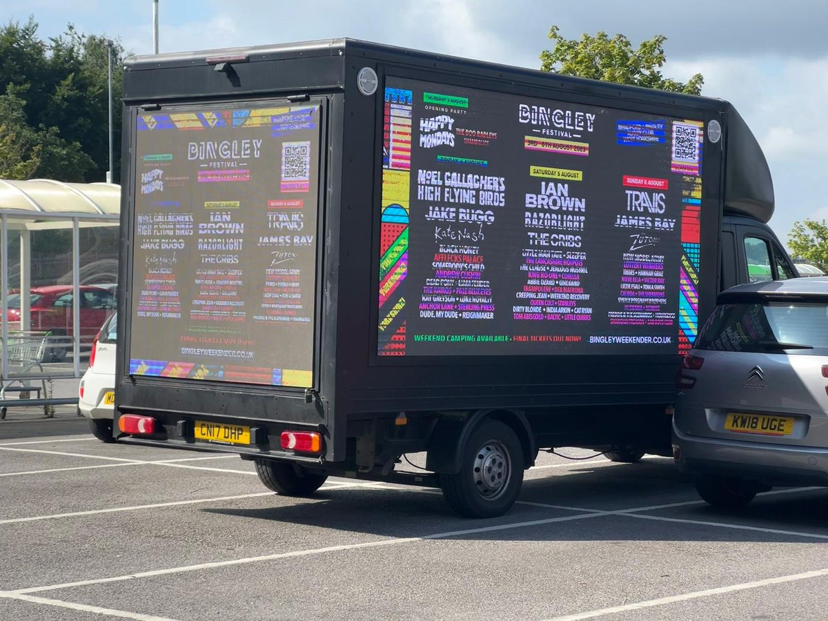 PMA_Outdoor's tweet photo. #bingleyfestival digital afvan looking great whilst out and about, can't wait for this!!! #impact #ooh https://t.co/Mxs8xEaF1a