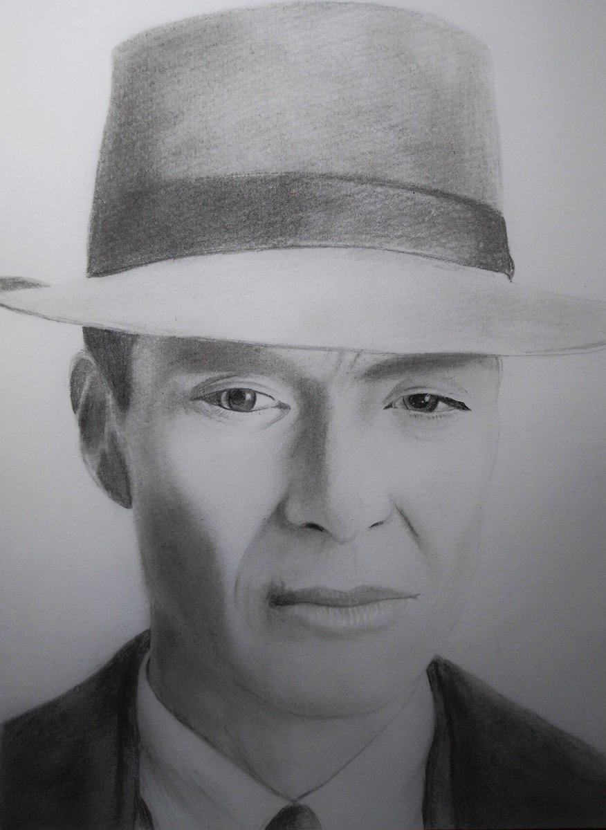 Avishka494's tweet photo. This time ☢️Oppenheimer was drawn.
  https://t.co/lduSuJJiNa
  ⬆️ Watch the video from the link and comment on the drawing

  #DrawingOfOppenheimer #OppenheimerArtwork #CillianMurphyDrawings #CillianMurphy #sketch #Oppenheimer #DrawingPortrait #PortraitDrawing #FanArt #Art https://t.co/1MKx22keXA