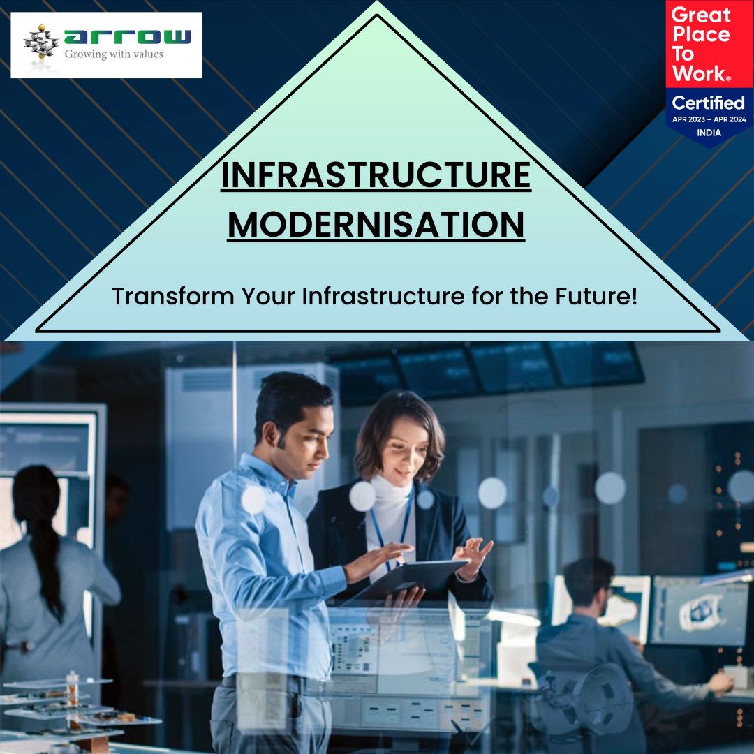 ArrowPcNetwork's tweet image. Embrace the future of IT with Arrow PC Network! Experience the power of Infrastructure Modernization as we help transform your business into a cutting-edge powerhouse.

#InfrastructureModernisation #ArrowPCNetwork #DigitalTransformation #Growingwithvalues
