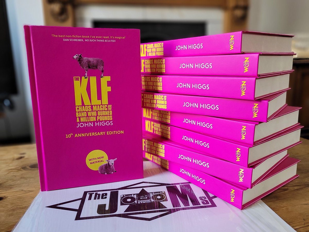 OUT TODAY! The new hardback 10th anniversary edition of THE KLF, complete with new author's commentary - and @wnbooks have a couple of copies to giveaway, just RT to enter. #KLF