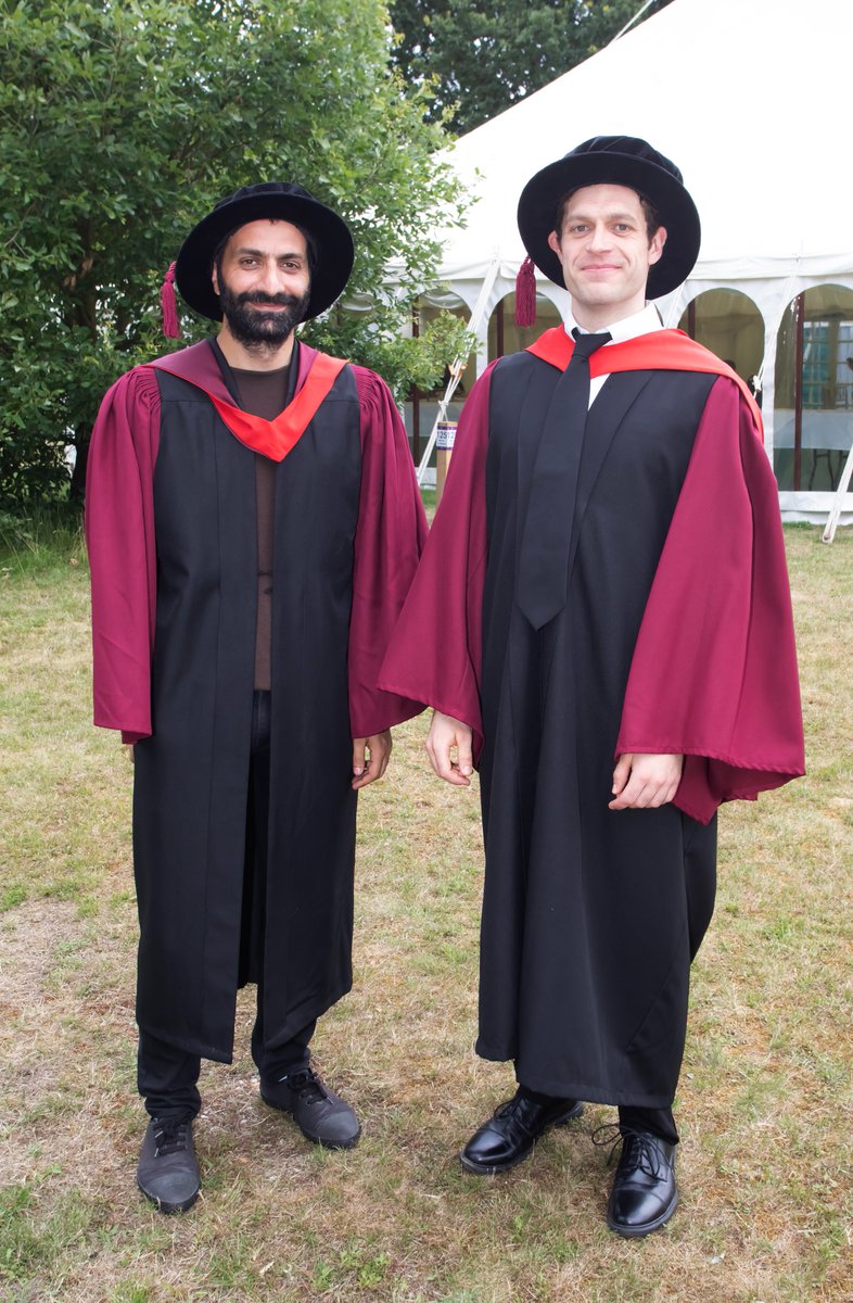 Or PPS Class of 2023 ~ Congrats to Dr Mehmet Demir (left) and Dr Max Maher (right)! #EssexGraduation @EssexSocSci @ctar_essex @EssexPostgrads