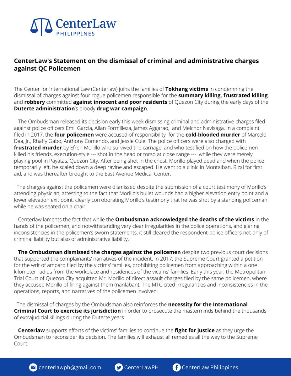 CenterLaw (Center for International Law) tweet media