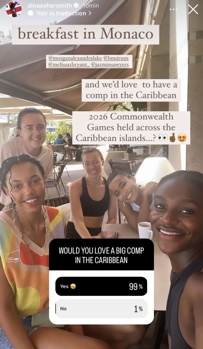 Dina Asher-Smith absolutely had a question I had in mind. What if several Caribbean countries were to held the Commonwealth Games in 2026?