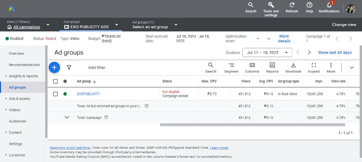 Hello , <a href="/SMTOWNGLOBAL/">SMTOWN</a> pls put YouTube ads on Cream Soda. 

If u used only 5% of what EXO earns for u, to promote them. EXO could have done a lot lot better. The only non organic views for Cream Soda is majority from our Ads

Our last $1500 budget Ads had almost 500k views for CS.