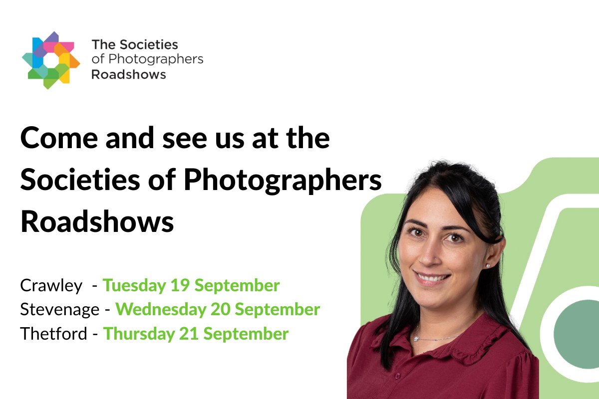 We're looking forward to the upcoming <a href="/TheSocieties/">The Society of Photographers 📷</a> of Photographers Roadshows 📸

Our very own Kayla Starkey will be on hand to tell you all about the specialist photography and videography insurance we offer.

Register for your FREE tickets below 👇

ow.ly/llks50PgUVV