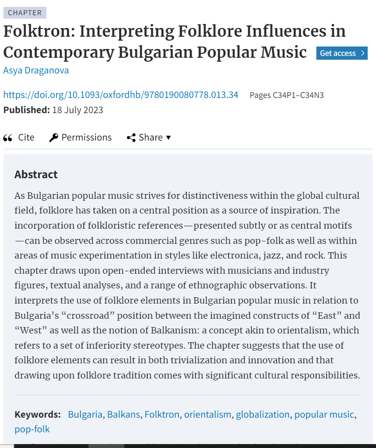 Delighted that The Oxford Handbook of Slavic and East European Music has been published and it features a chapter I wrote! Thanks to editor Margaret H. Beissinger for including me in this fantastic project. Full contents and info here: academic.oup.com/edited-volume/…
<a href="/bcmcr_bcu/">BCMCR</a>