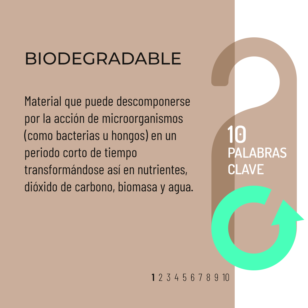 El #glosario definitivo para introducirte en el mundo de la #ModaSostenible.
#biodegradable