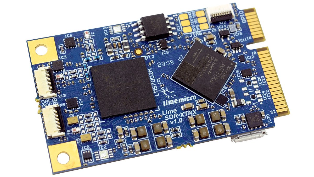 LimeMicro's tweet image. Lime Micro Opens Orders for the LimeSDR XTRX, an Open-Hardware mPCIe Software Defined Radio.

limemicro.com/news/lime-micr…

#LimeSDR #PCIe #mPCIe #softwareDefinedRadio #SDR #wirelessCommunications