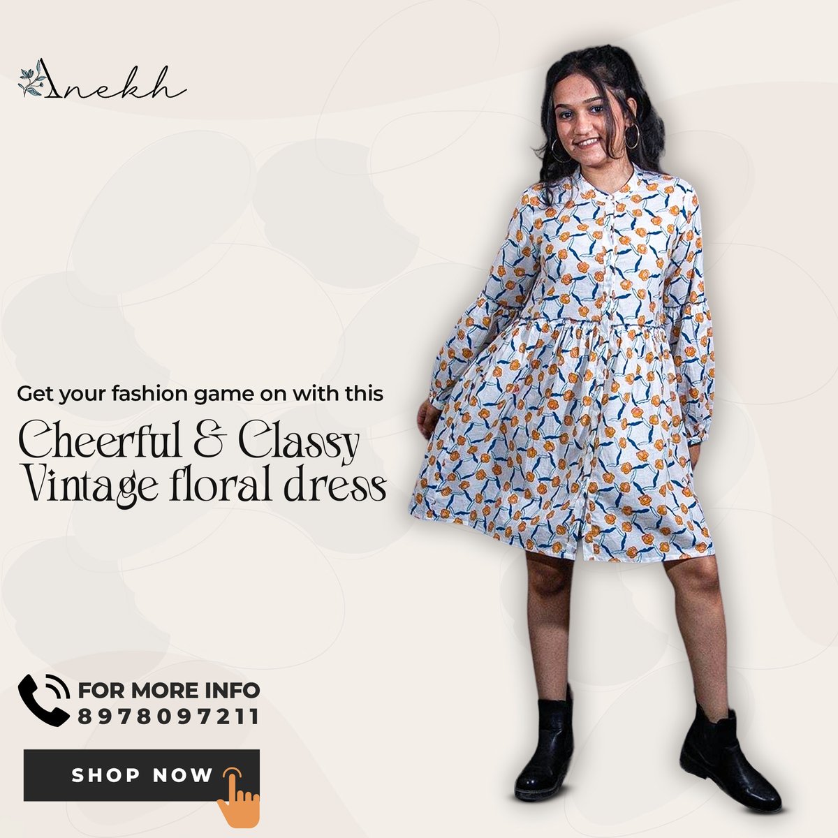 AnekhDesigns's tweet photo. The dramatic puffed sleeves &amp; bold ruffle details at the waist &amp; sleeves create the perfect combination of simplicity and elegance. 💃 Made with 100% cotton &amp; hand block printing, this vintage floral beauty is truly one-of-a-kind.🌸

Dm For Orders And Inquiries☎️
@8978097211📞 https://t.co/Ggx5faaimE