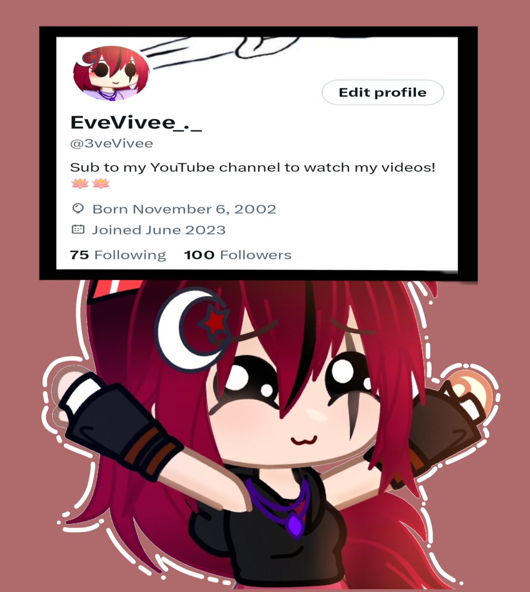 3veVivee's tweet photo. Tysm!!! For my 100 followers♥️♥️ 🥹🥹
#100th #gacha #gachaclub #gachalife #gachaneon #gachacute #gachacommunity #oc #originalcharacter #gachaart #gachaedit #Gacha18 #gachansfwcommunity #GachaClub #ibispaint #ibispaintedit #thankyou #tysm #gachaart https://t.co/NO5hARdAjO