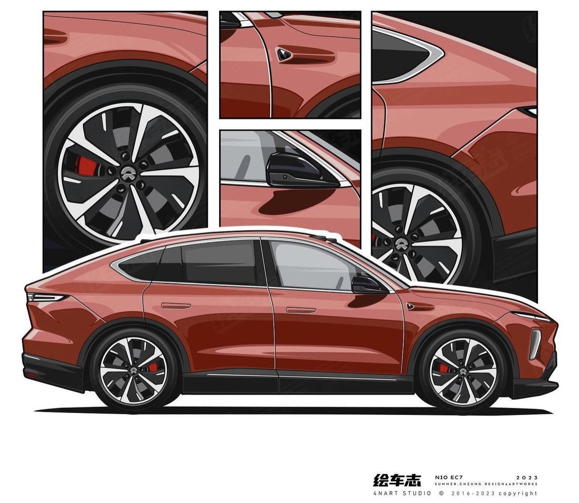 NIOEDITION's tweet photo. NIO EC7 Car Illustrations | $NIO #NIOEC7 https://t.co/nR3KkxbnWT