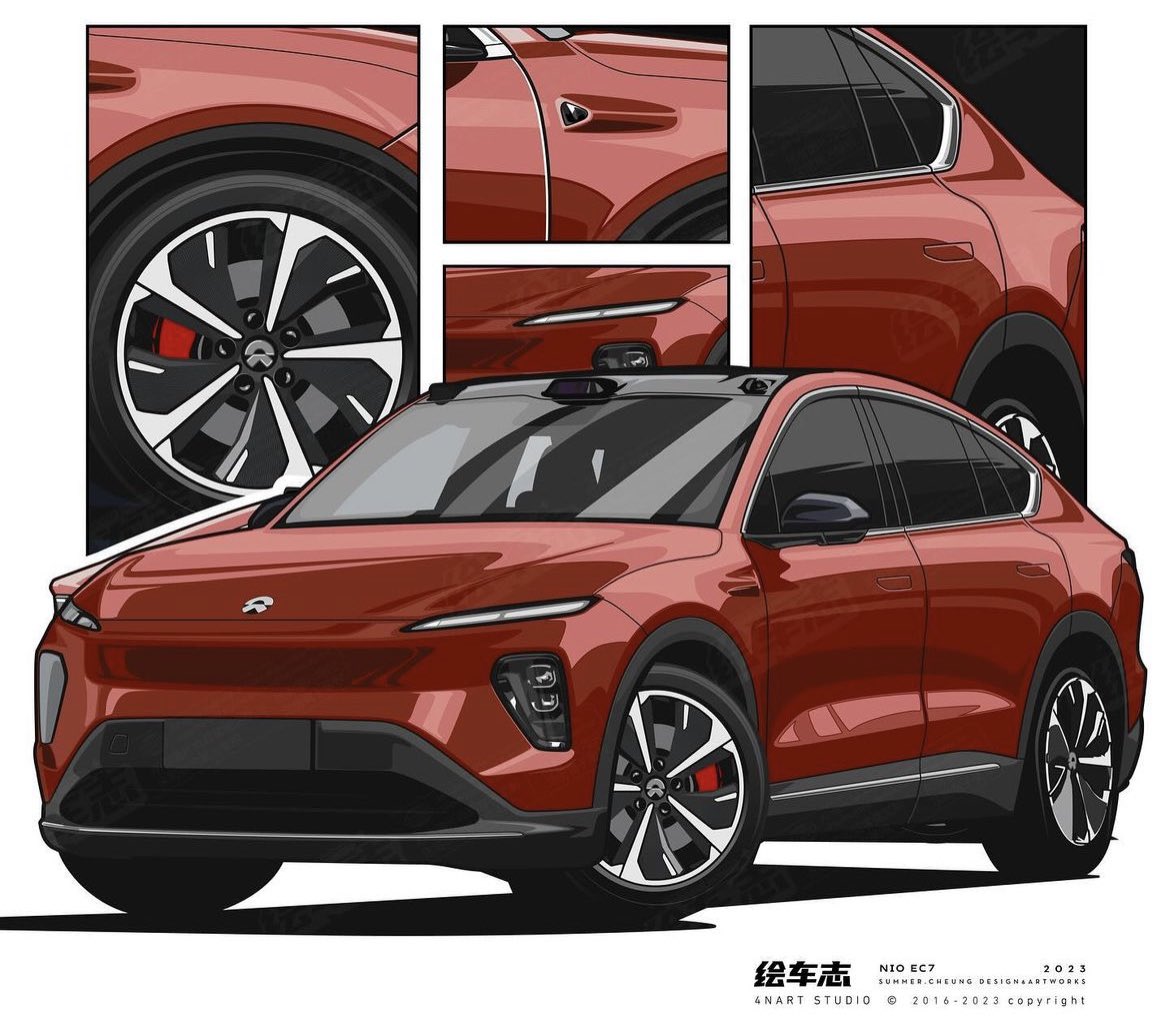 NIOEDITION's tweet photo. NIO EC7 Car Illustrations | $NIO #NIOEC7 https://t.co/nR3KkxbnWT