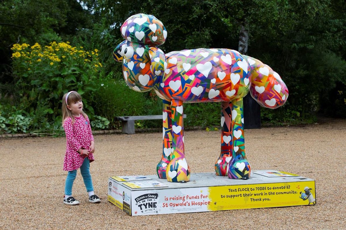📸 Here’s our Shaun! We are proud to be supporting @shaunonthetyne in aid of <a href="/stoswaldsuk/">St Oswald's Hospice</a> and you can see our Shaun sculpture, ‘Luv U’, in Newcastle’s Exhibition Park. Thanks to <a href="/tommybaseline/">Tommy Anderson</a> for the amazing art work. #ShaunOnTheTyne  <a href="/shaunthesheep/">Shaun the Sheep</a>