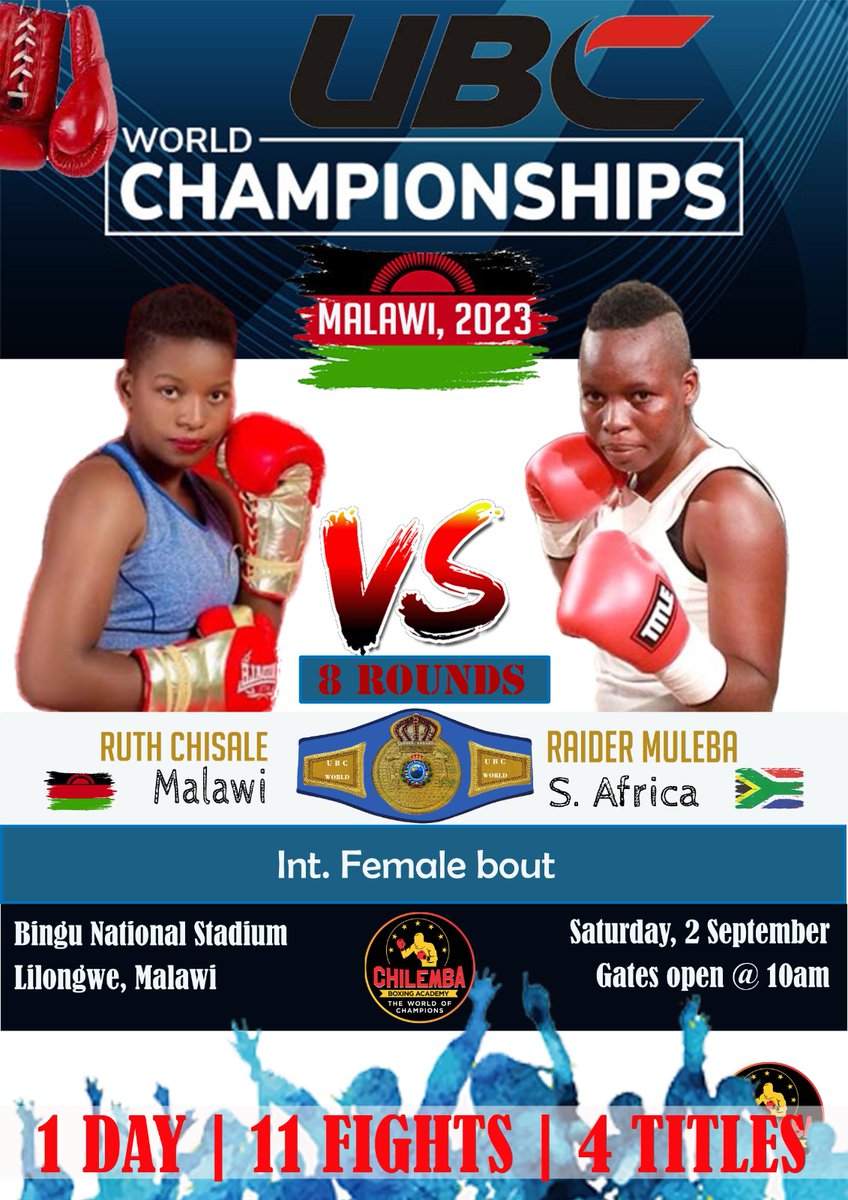 Isaac_Chilemba's tweet photo. Chilemba Boxing Promotions 
2nd September 2023
Bingu National Stadium https://t.co/XxI71NxZbZ