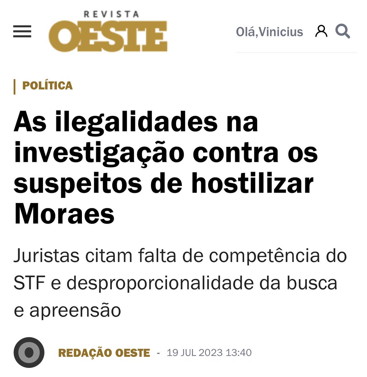 Procurador de Justiça no Paraná disse que custa a acreditar “que um crime de injúria e uma contravenção penal de vias de fato ensejem busca e apreensão”. Ex-defensor público e professor de Direito, Caio Paiva disse que “é muito raro o cumprimento de mandado de busca e apreensão
