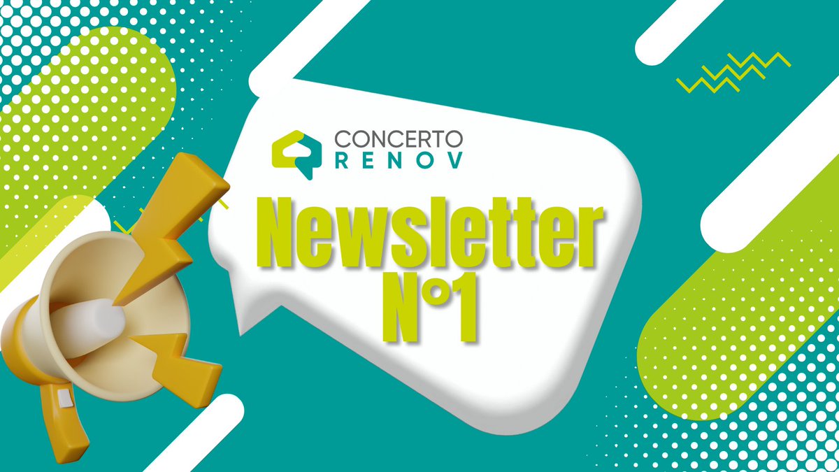 CONCERTO_RENOV's tweet photo. NOUVEAU 📨 Découvrez la toute 1ère NEWSLETTER du projet européen CONCERTO RENOV !
▶https://t.co/4eVaEf5jX0
Au sommaire : L'actualité clé de la rénovation énergétique, les avancées marquantes de CONCERTO RENOV, le témoignage d'une partie prenante et les opportunités à venir. https://t.co/RzapwoSqKs