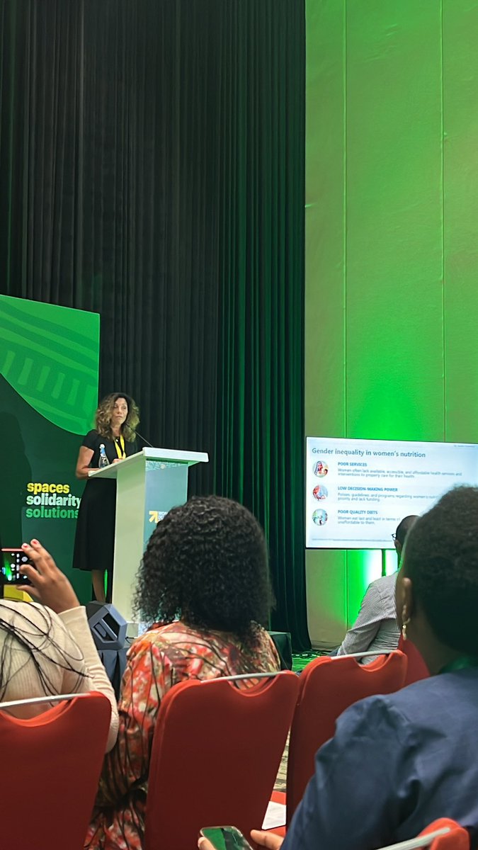 Sophie Healy-Thow (@sophiehealythow) on Twitter photo What causes gender inequality in women’s nutrition?
👉🏾Poor Services
👉🏾Low Decision Making Power
👉🏾Poor Quality Diets
Hearing from <a href="/OsendpNutrition/">Saskia Osendarp</a> on the importance of focusing on Micronutrient Supplements <a href="/WomenDeliver/">Women Deliver</a> event <a href="/SightandLife/">Sight and Life</a> <a href="/EleanorCrookFdn/">Eleanor Crook Foundation</a> What causes gender inequality in women’s nutrition?
👉🏾Poor Services
👉🏾Low Decision Making Power
👉🏾Poor Quality Diets
Hearing from <a href="/OsendpNutrition/">Saskia Osendarp</a> on the importance of focusing on Micronutrient Supplements <a href="/WomenDeliver/">Women Deliver</a> event <a href="/SightandLife/">Sight and Life</a> <a href="/EleanorCrookFdn/">Eleanor Crook Foundation</a>