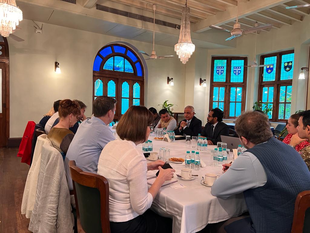 girish_luthra's tweet photo. Delighted to be part of excellent interaction between @ORFMumbai and Hon'ble MPs from UK House of Commons Defence Select Committee. Briefing and wide ranging discussions on the #IndoPacific, Indian Ocean, Defence and Security, and broader #IndiaUKPartnership. https://t.co/GWaY7YILmu