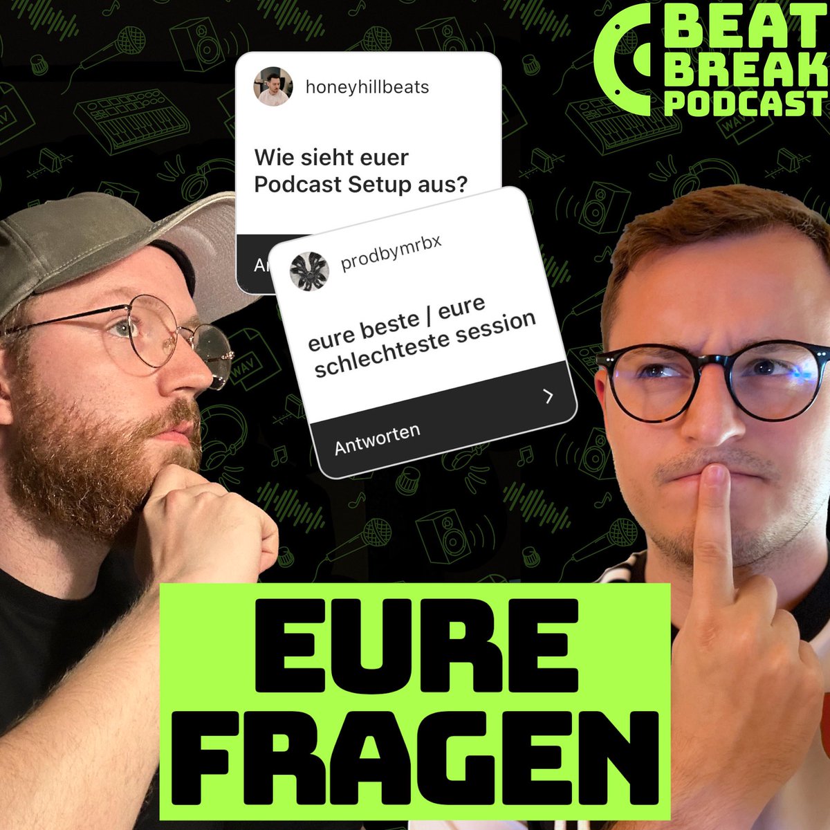 beatbreakpod's tweet photo. Q&amp;A Teil 2! @eygennx und @FayGuevara stellen sich euren Fragen! Wie sieht eigentlich unser Podcast-Setup aus? Was waren unsere besten und schlechtesten Session-Erfahrungen? https://t.co/ufejL7Kz7W