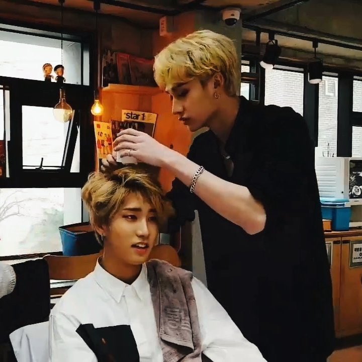 chnsvng_x's tweet photo. channie being so soft, i’m in tears https://t.co/oSOvRQU7z3
