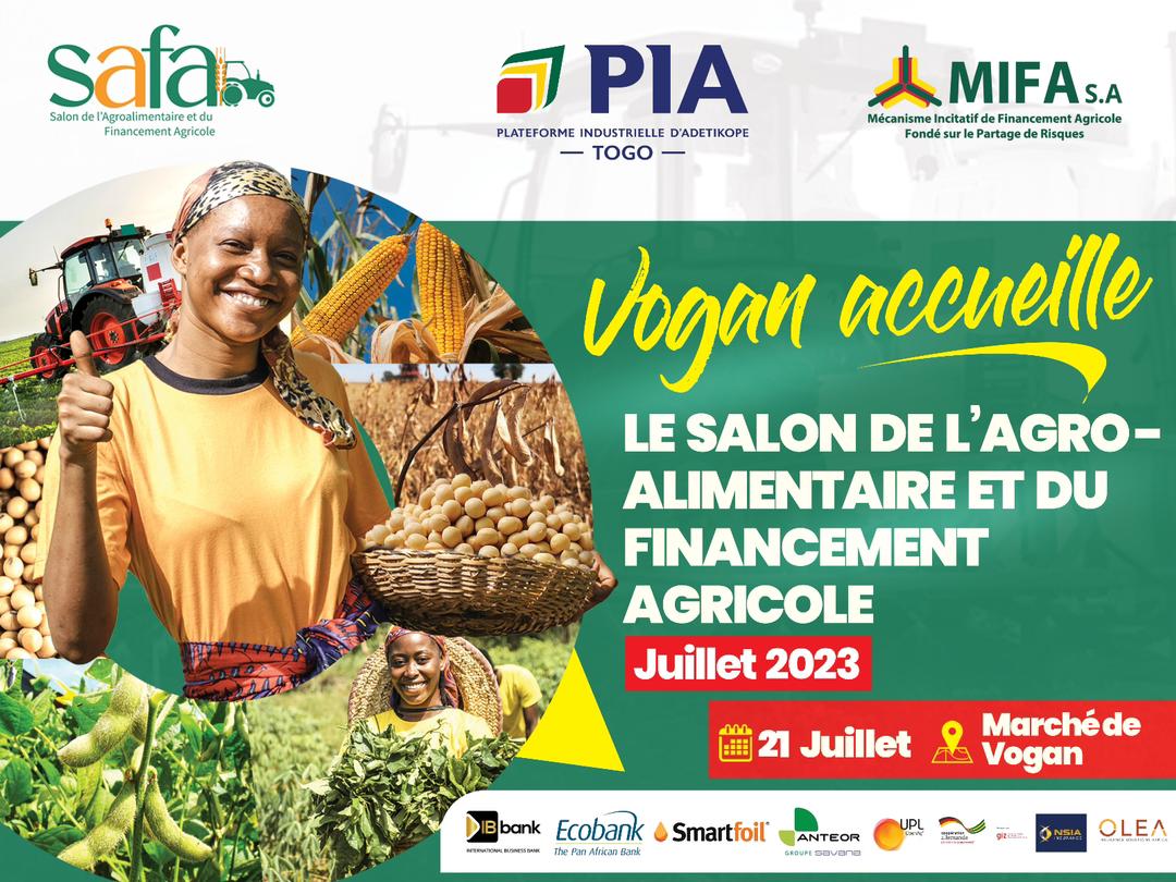 Mifatogo's tweet photo. #MIFASA et @PIA_Togo se rapprochent davantage des promoteurs du secteur agricole. 
Après Notsè, le SAFA pose ses valises à Vogan.
 Rendez-vous au marché de Vogan ce vendredi 21 juillet 2023 pour avoir plus d'informations sur l'entreprenariat dans le secteur agricole. 👇👇 https://t.co/K5WcneojFW